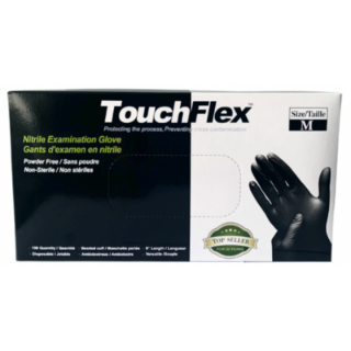 Image sur 11331B-S - Gants en nitrile noir TouchFlex 